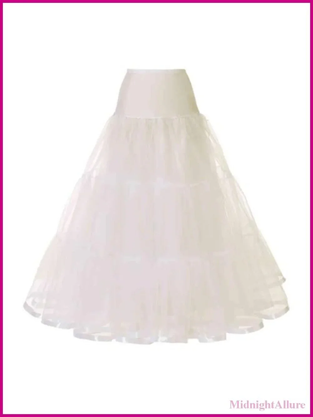 WOWBRIDAL Women's Ankle Length Petticoats Wedding Slips Plus Size S-XL, Half